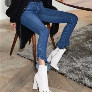 JOE’S Jeans - The Icon Ruffle Hem Mid-rise Skinny